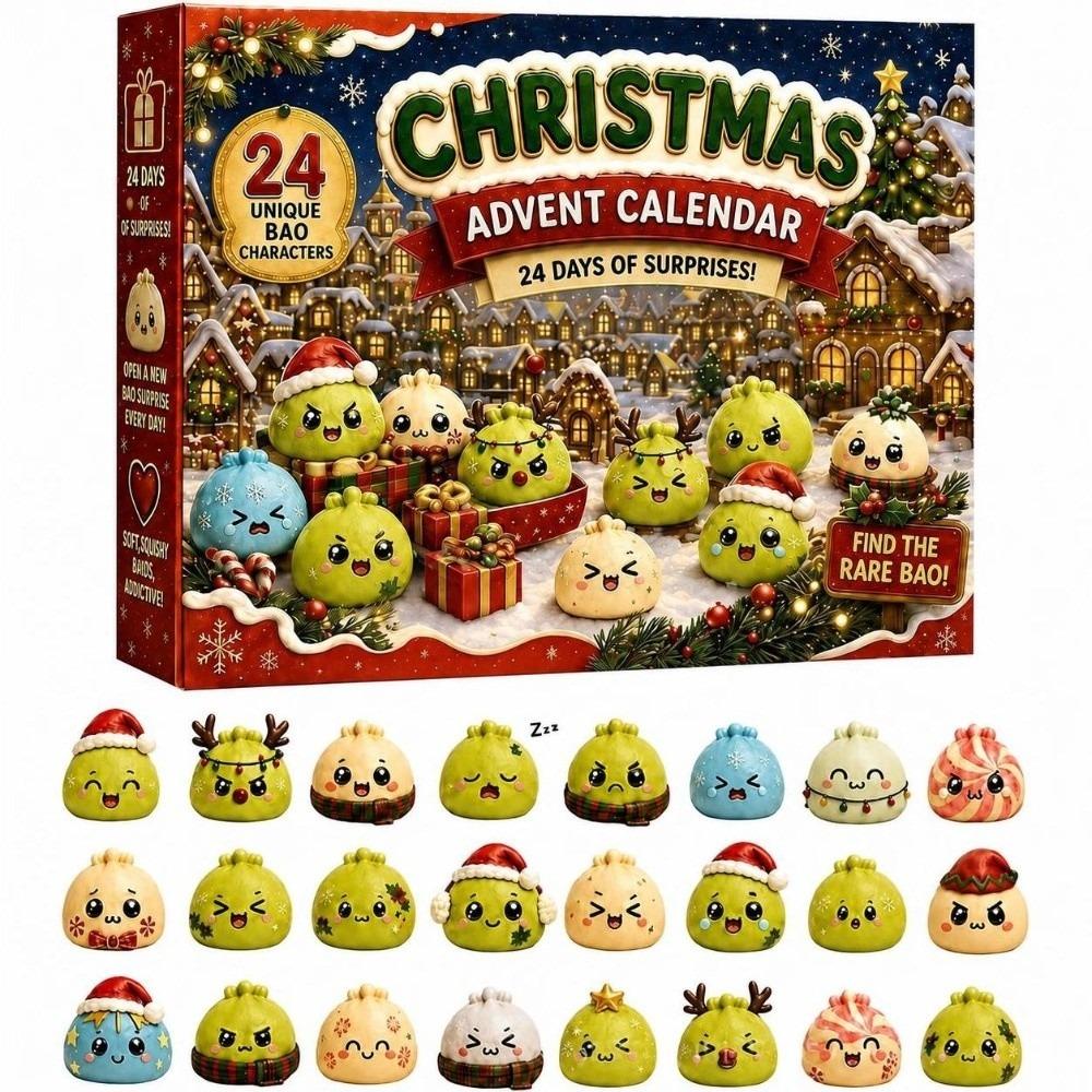 Slow Resilience Christmas Dumpling Advent Calendar 24-Day Countdown Calendar  for Kids&Adults