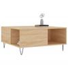 VidaXL Table basse chêne sonoma 80x80x36,5 cm bois d'ingénierie 830783