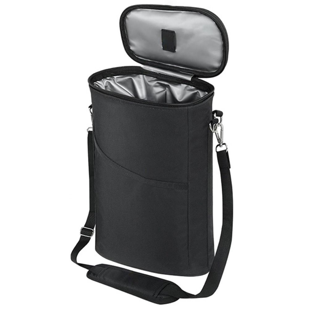 Leakproof Wine Carrier Insulated Wine Gift Tote Double Zipper Wine Cooler Bag  Wine Tasting