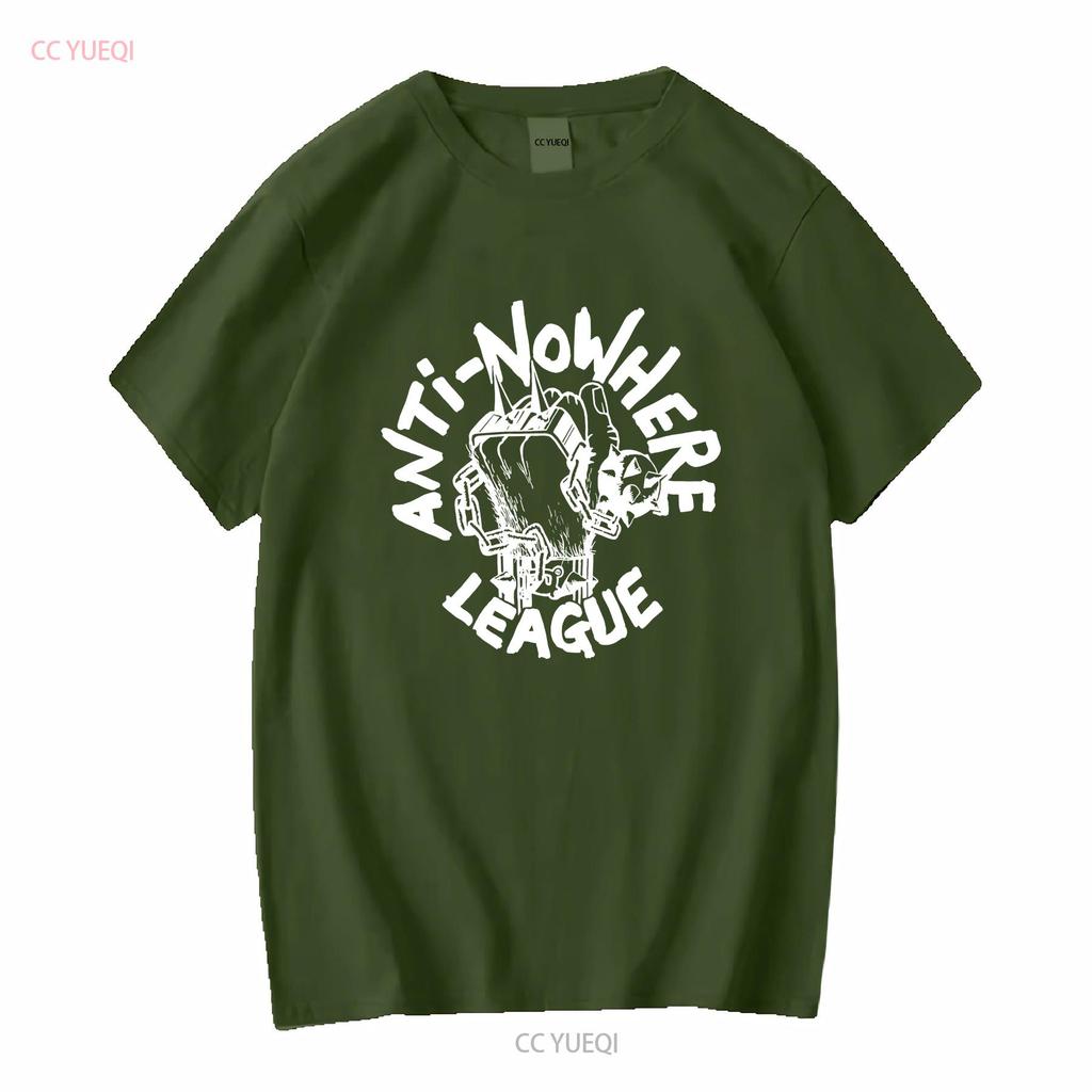 VINTAGE 80s ANTI NOWHERE LEAGUE PUNK ROCK HARDCORE TOUR CONCERT PROMO T SHIRT long sleeves vintage Washed Top For Everyday Wear