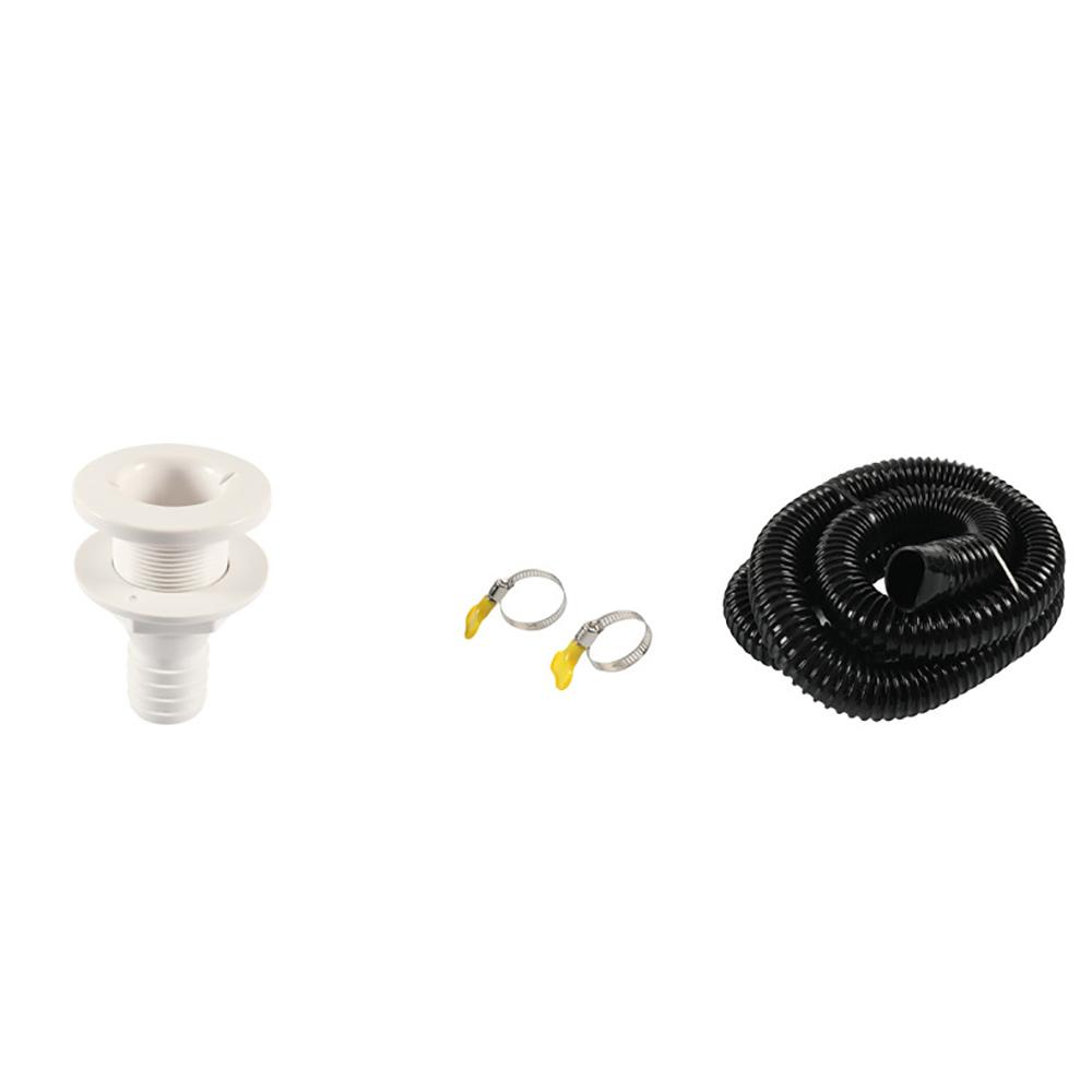 1-1/8'' Hose Bilge Pump Installation Kit for Boats Hose Thru Hull & Clamps Kit