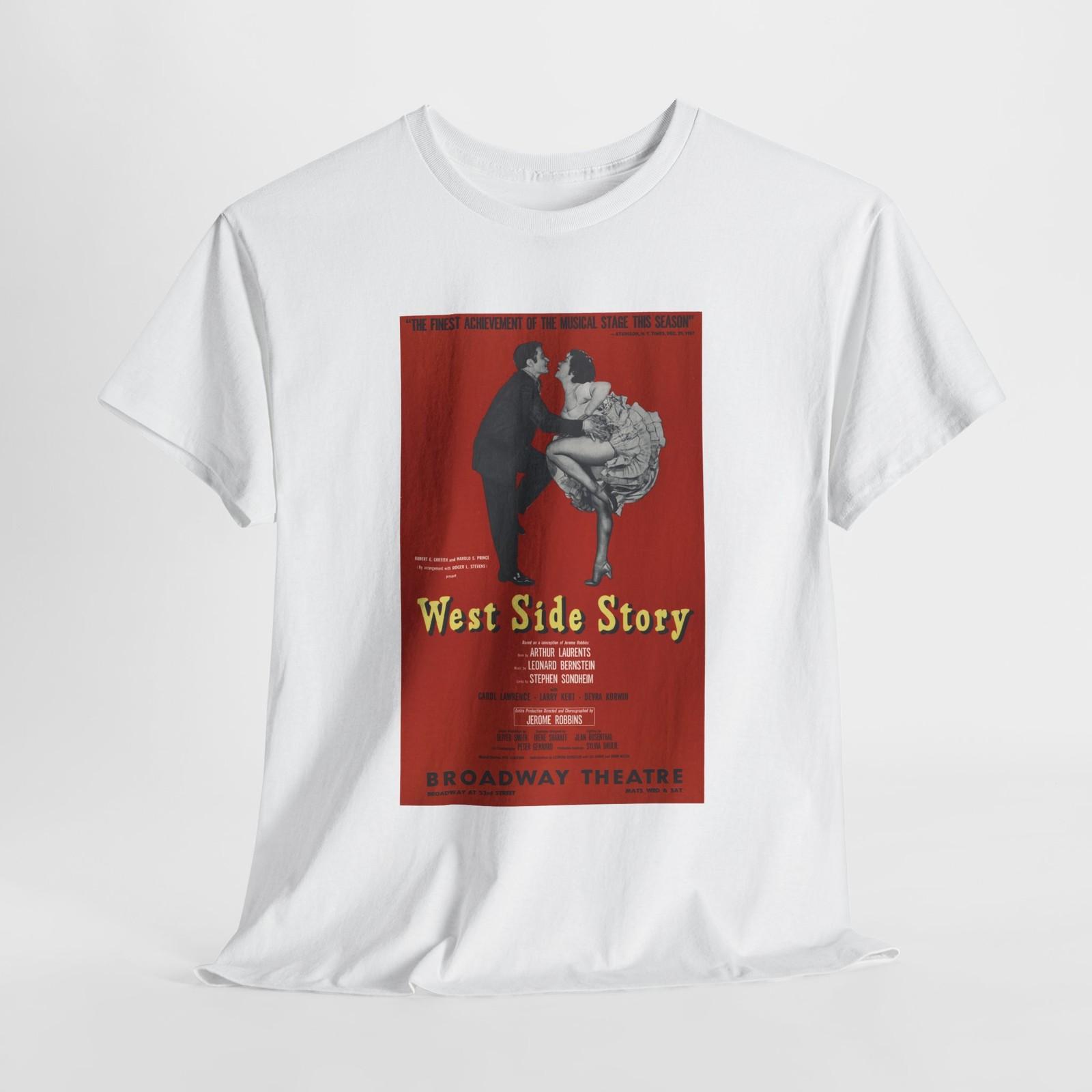 

Vintage Broadway Musical Tshirt Tops Tee, West Side Story Shirt Unisex Cotton T-Shirt Mens Womens Tees Top 4XL