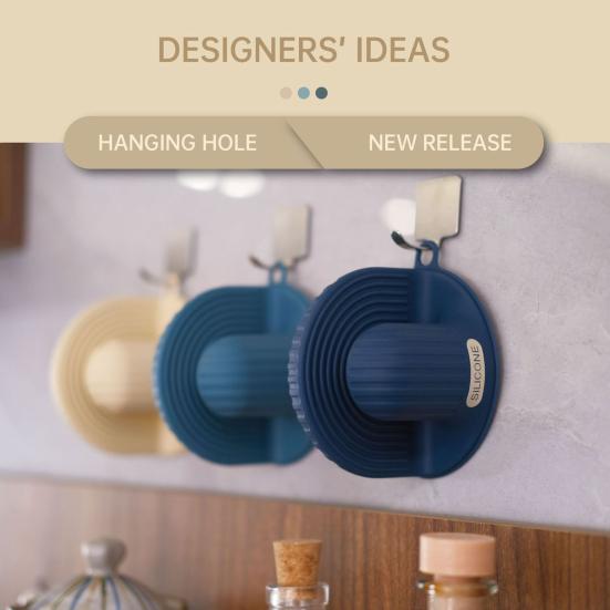 Rukavice proti opaření odolné vůči vysokým teplotám se závěsným otvorem Protiskluzový silikon pro kuchyňské pečení