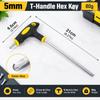 Ball End Tip Hex Key Wrench Magnetic Tip Allen Wrench Durable T Handle Wrench  Bike Maintenance