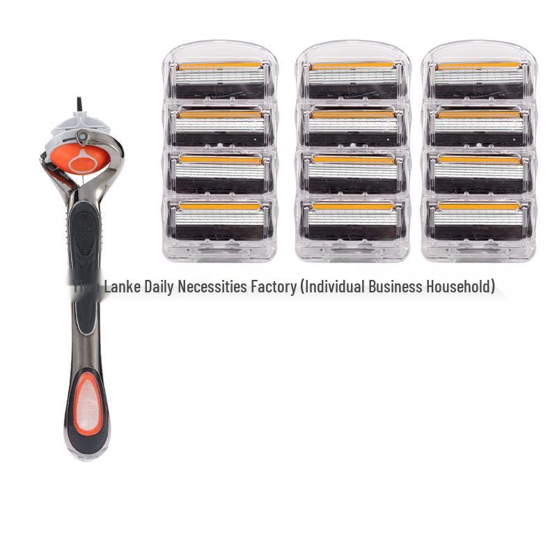 German-Quality Manual Razor: Old-Fashioned 5-Layer Blade for Men, Universal Fit