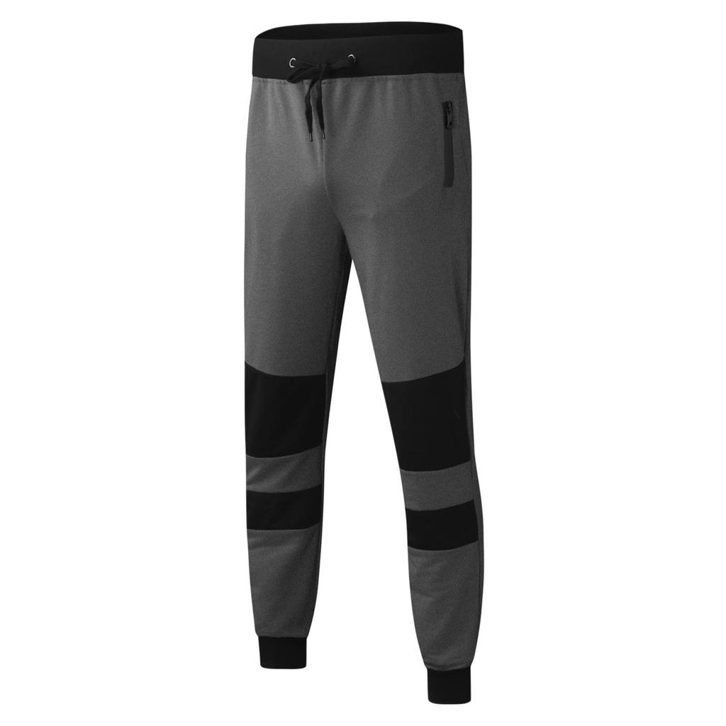 Slim-Taschen-Reißverschluss-Design für Herren, farbblockierende Freizeithose für Herren