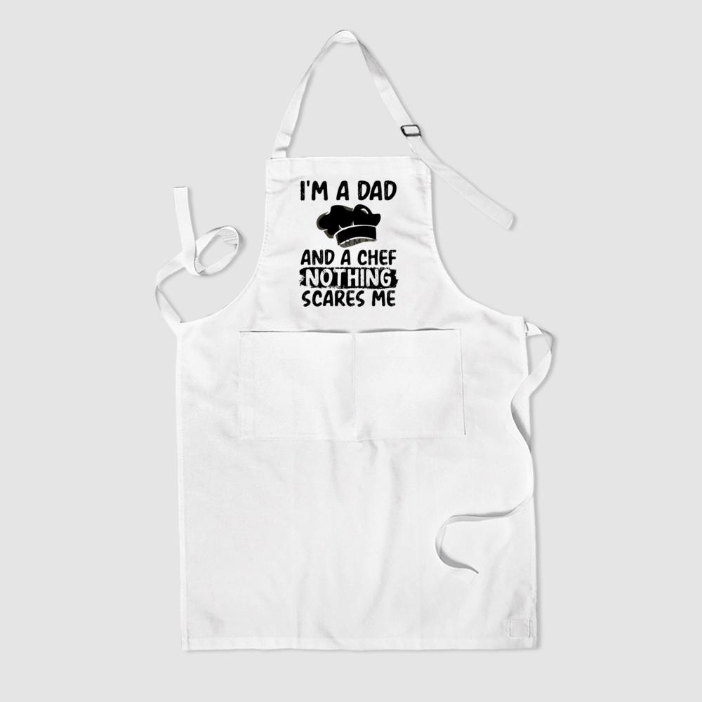 I'm Dad and Chef Nother Scare Me Father Apron Funny Kitchen Apron BBQ Funny Gift Father's Day Gifts Barbeque Grill Aprons