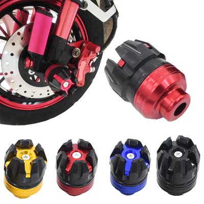 1 Para Uniwersalnych Ochraniaczy Kół Motocyklowych Crash Cups Kolorowy Ochraniacz Crash Motocykla do Motocykla Skutera E-Bike Aluminium