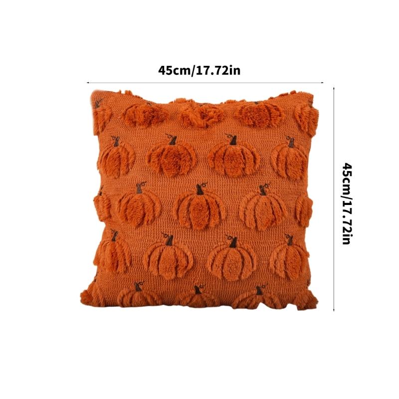 Bat Pattern Specters Themed Pillow Cover for Halloweens Decorations Sturdy Plush Fabric