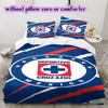 Cruz AzulPattern Bedding Quilt Set Quilt Cover Pillowcase Home Decoration Birthday Gift (1 * duvet cover + 2 * pillowcase, without core)