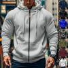 Herre Atletisk Treningsjakke Mote Genser Lommer Høstmote Oversized Hettegensere