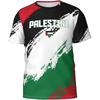 Fashion Palestine Flag National Emblem Pattern 3D Printed T-shirts Summer Trend  Short Sleeve Sports Football T-shirts Loose Breathable Tops