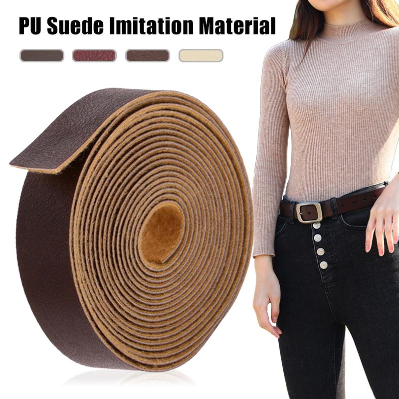 10 Meter 1.5/2cm Wide Durable Sturdy PU Leather Crafts Straps Strips For Leathercrafts Accessory Belt Handle Crafts Making