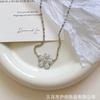 Light Luxury Exquisite Niche Design Sense Dripping Oil Flower Pendant Necklace Women'S Fashion Temperament High Sense Collarbone Chain