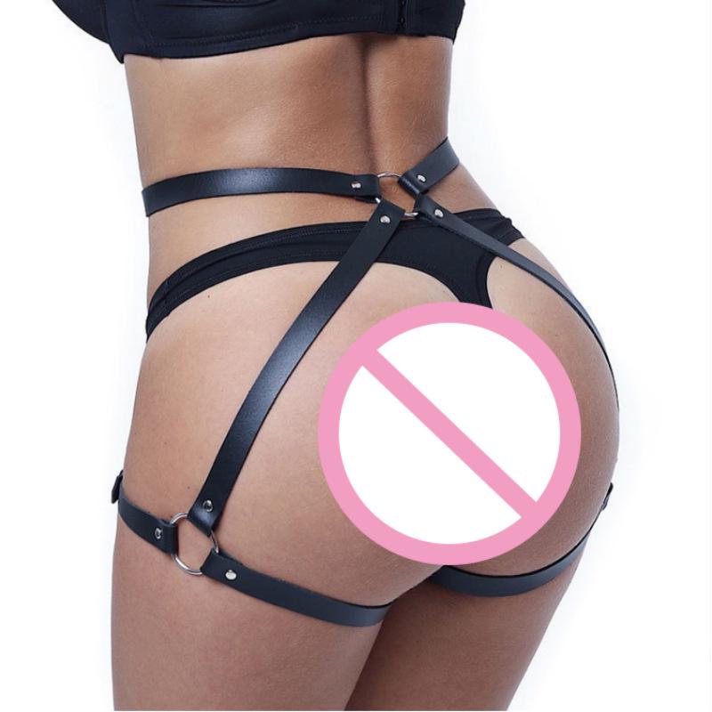Leather Angel Wings Waistband & Restraint Strap Set for Women - Stage Performance & Erotic Wear