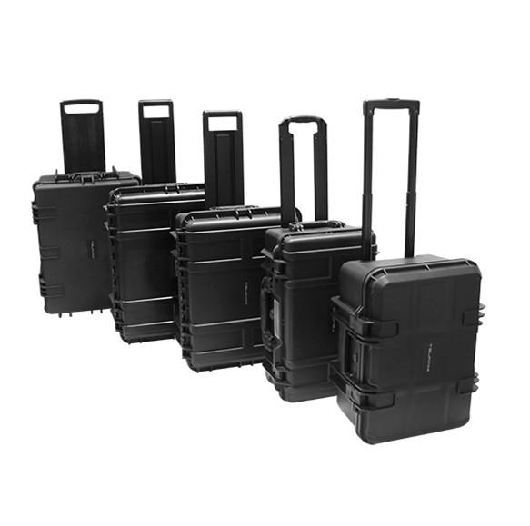 Waterproof Shockproof Rugged Rolling Large Hard case with Foam Trolley Plastic Hard Protective Carrying case with Wheels Plastic&513.6x287.6x200.8mm чёрный