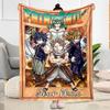 Fairy Tail Adventure Customize Text Blanket Cozy Customizable Blanket Ultra-Soft for Bedding Living Room Picnics Bed Four Seasons Multipurpose
