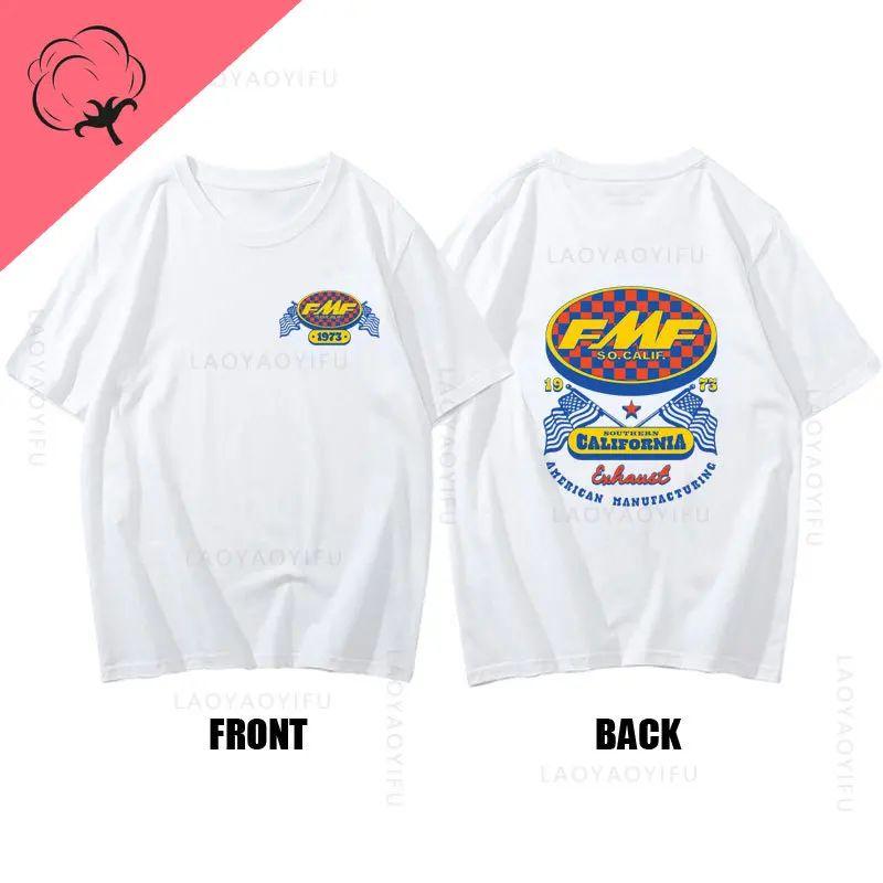 Rennsport Auspuff Ama Motocross T-Shirt Rundhals Mode Kleidung Motorrad Schweißabsorbierend Atmungsaktiv T-Shirt Unisex