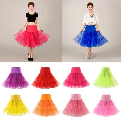 Women Petticoat Rockabilly Dress Crinoline Tutu Rockabilly Bridal Underskirt Cosplay Wedding 50s