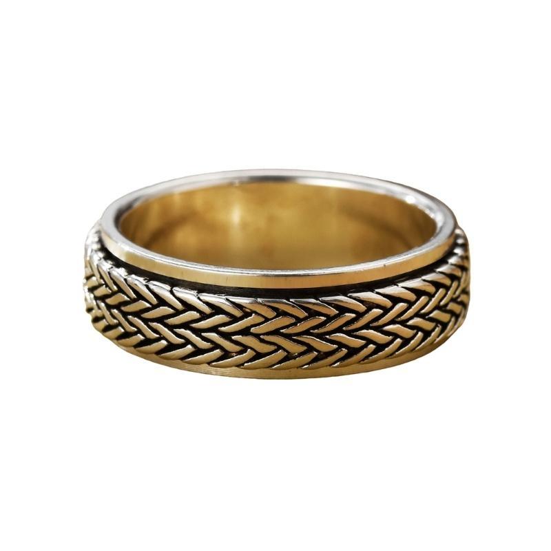 A52E Multipurpose Rotatable Rings for Anxiety Reduction Stylish and Multifunctional Jewelry Statement Pieces Ornament