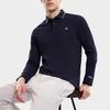 FILA Letter Logo Printed Knit Long Sleeve Polo Shirt Men tops Legendary-Blue F11M331202ANV