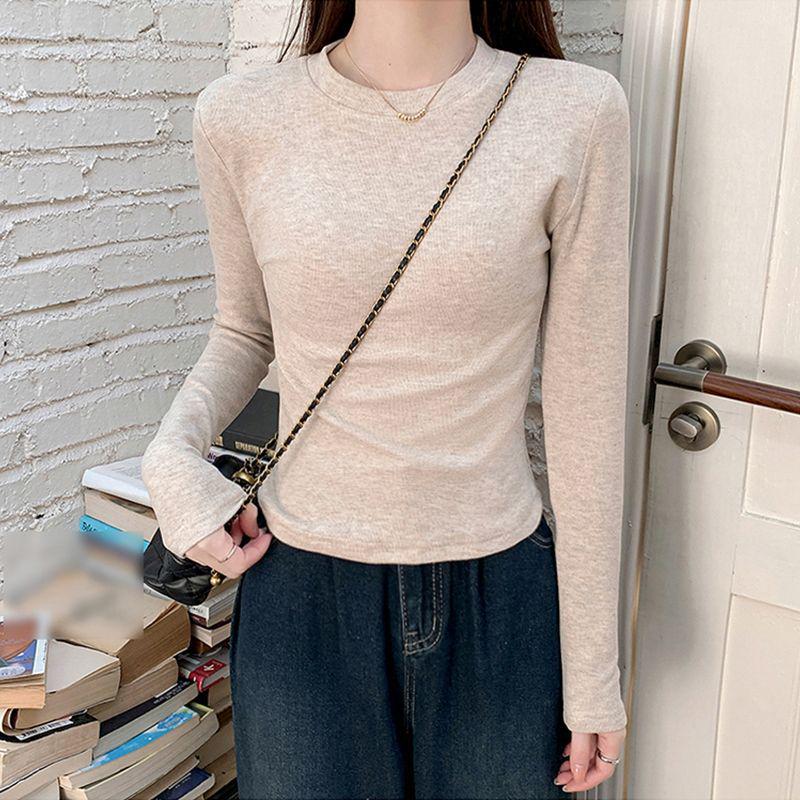 

Women s Long Sleeve Lambswool-Effect Base Layer Top – Slim Fit, Warm, Perfect for Spring XL (115-130 lbs)