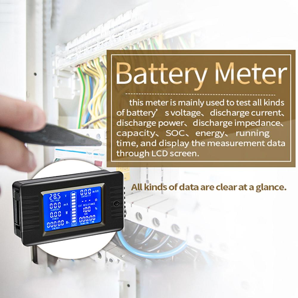 PZEM-015 0-300A Battery Testing Testing Instrument DC Voltage, Current, Power Capacity Meter Without shunt