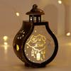 New Eid Mubarak Moon Ramadan Decoration LED Lantern Plastic Handheld Moon Lantern Castle Lights Islamic Party Decoration