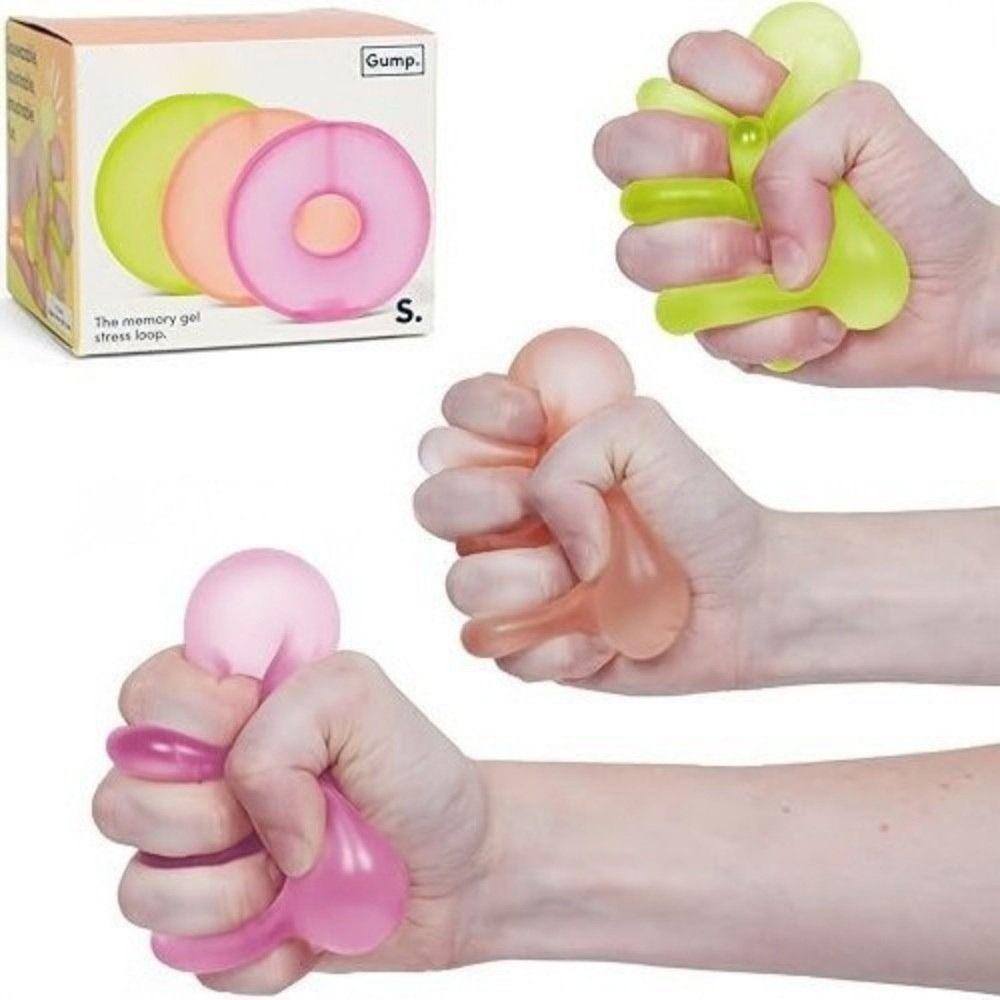 Soft Decompression Sensory Toy Stress Ring Gel Squishy Toy Anti-Anxiety Squeeze Object Pinch Toy
