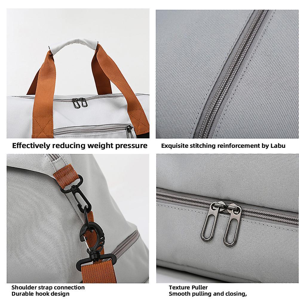 Color Matching Wet Dry Separation Sports Bag Multipurpose Waterproof Crossbodys Bag for Camp Business Trip