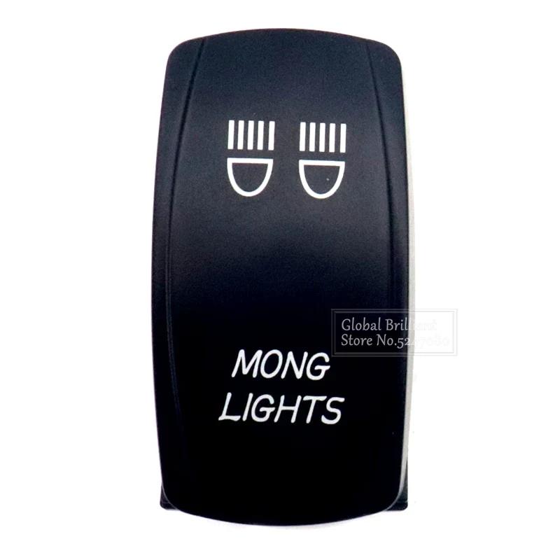 For Car Truck Marine 12V/20A 24V/10A Boat Rocker Switch Toggle 5Pin SPST / 7Pin DPDT ON-Off Switch with LED Light