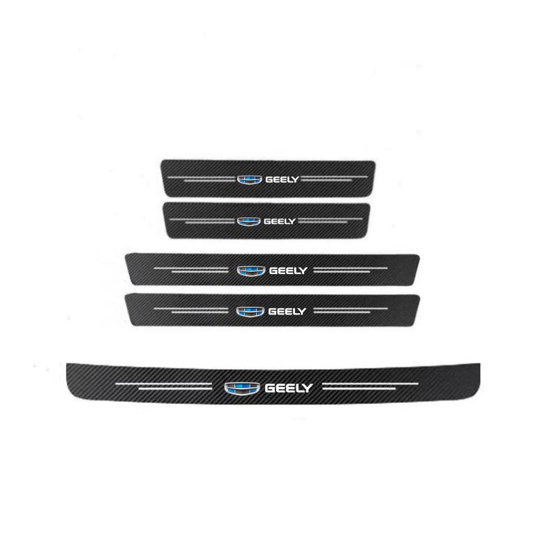 Carbon Fiber Car Sticker Auto Door Trunk Protective Strip For Geely Atlas Coolray Emgrand EC7 EC8 X7 EX7 CK2 CK3 GL GS