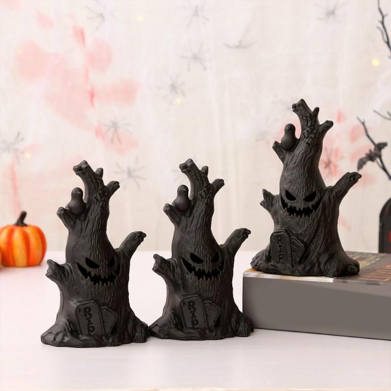 Spooky Halloween Pumpkin Lighted Specter Tree Halloween Party Decors Pumpkin Light Specter Tree for Celebration