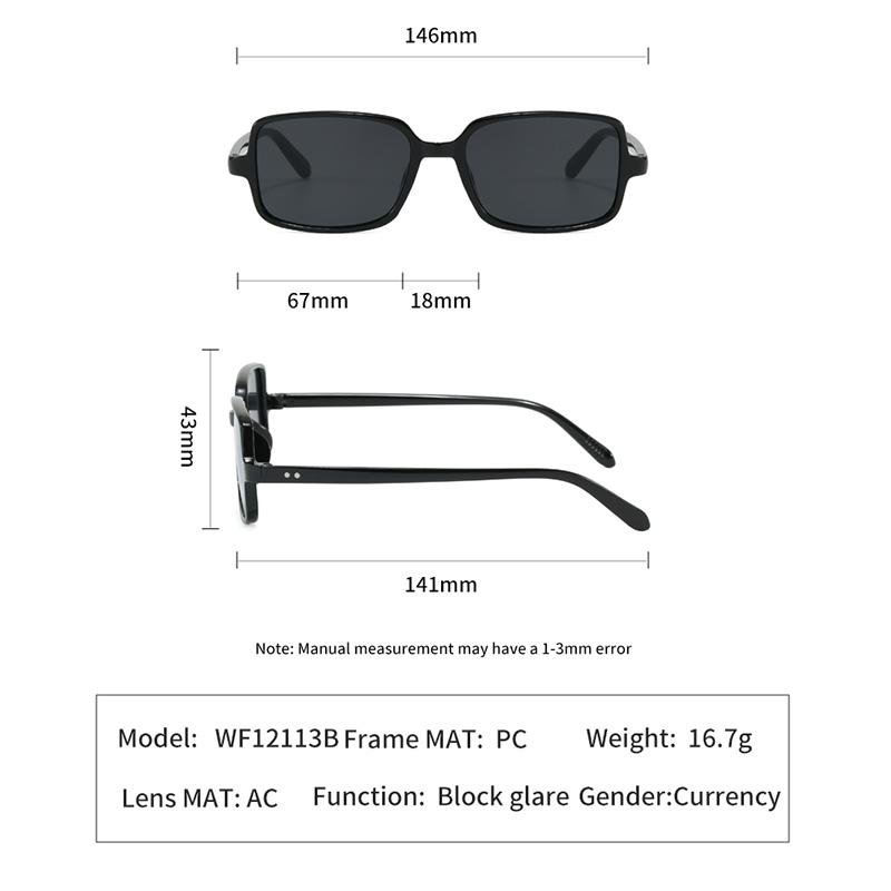 New Korean Version Simple Square Sunglasses for Men and Women Fashion Trend UV Resistant Outdoor Sunshade Sunscreen Glasses
