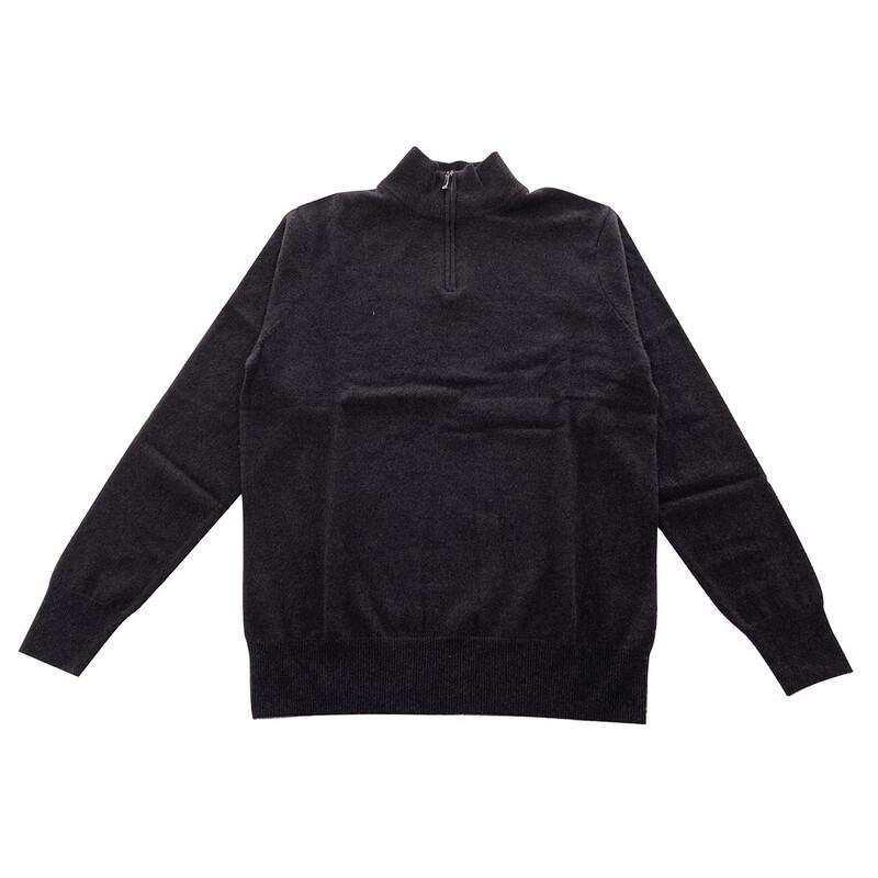 Men's 100% Cashmere Half-Zip Sweater