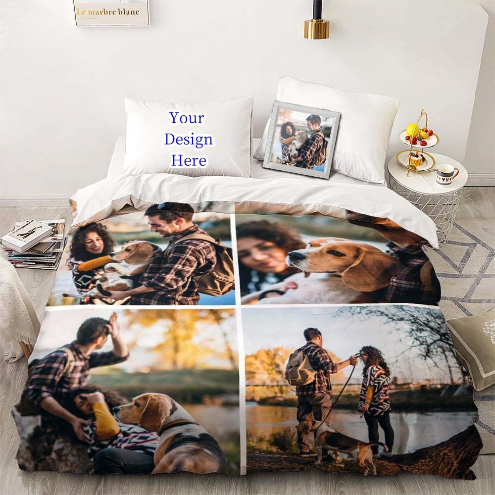 3D Vlastní Foto Ložní Set Zajímavý Kreativní Přizpůsobený Povlak na Peřinu s Povlaky na Polštáře Twin Full Queen King Size Dropshipping
