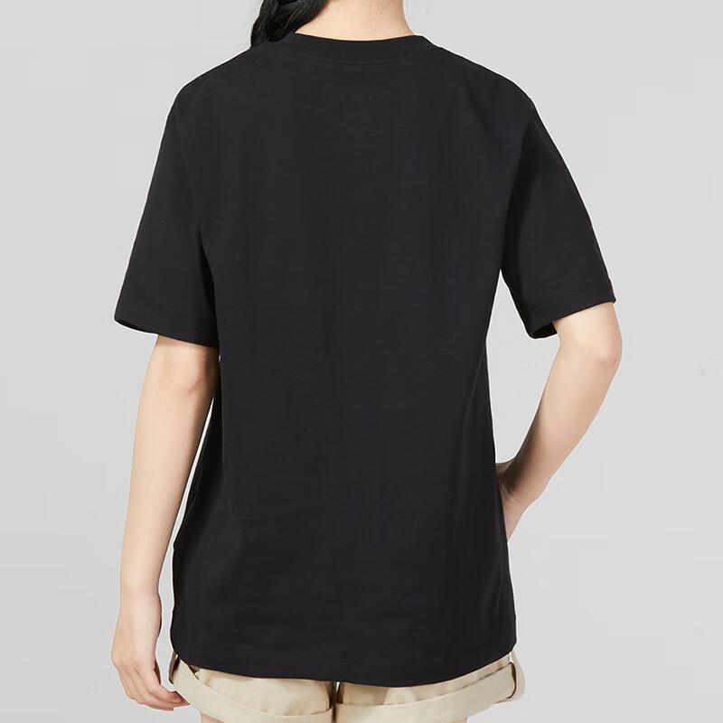 Nike Logo Printed Breathable Round Neck Pullover Short Sleeve T-Shirt Women Tops Black FJ2511-010