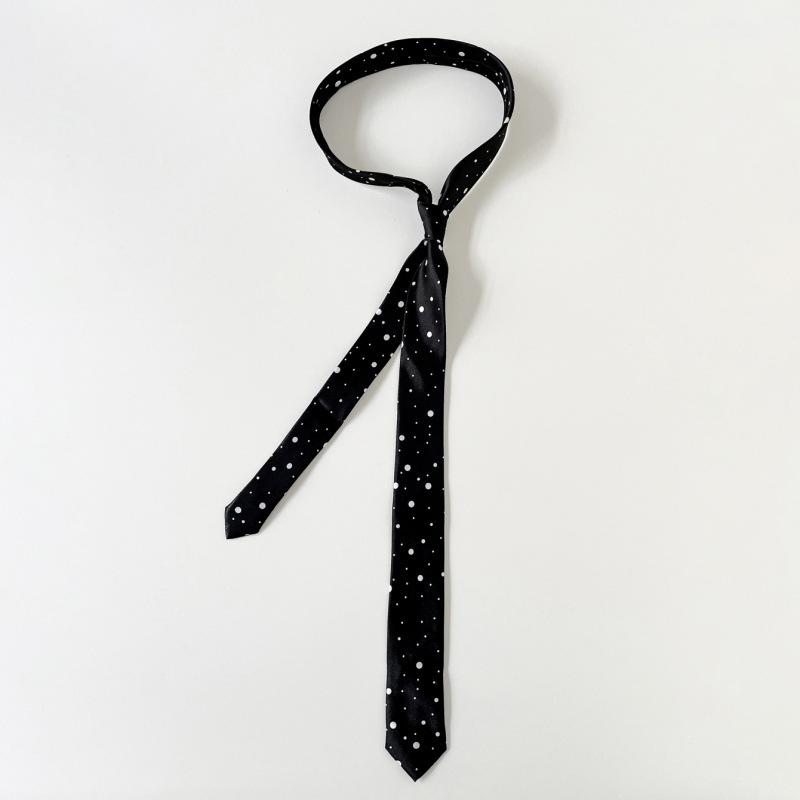 Wholesale Jacquard Hand-tie Long High-end Leopard Print with Retro Casual Niche Tie Neutral