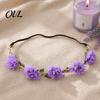 Boho Hair Hoop for Girls Flower Headband, Crown, Headpiece, Floral Wreath Headband Elegant Parties Wedding Birthday Festival Party Photography & Daily