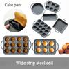 Nonstick Stainless Steel Frame Flexible Silicone Cake Pan For Dessert Chocolate Molds Oven Baking Accessories