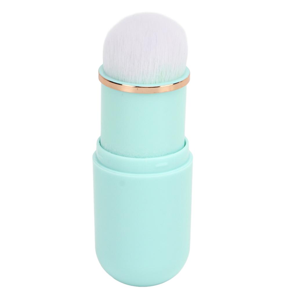 Nail Dust Brush Capsule Shape Portable Retractable Artificial Fiber Nail Powder Brush for Blusher