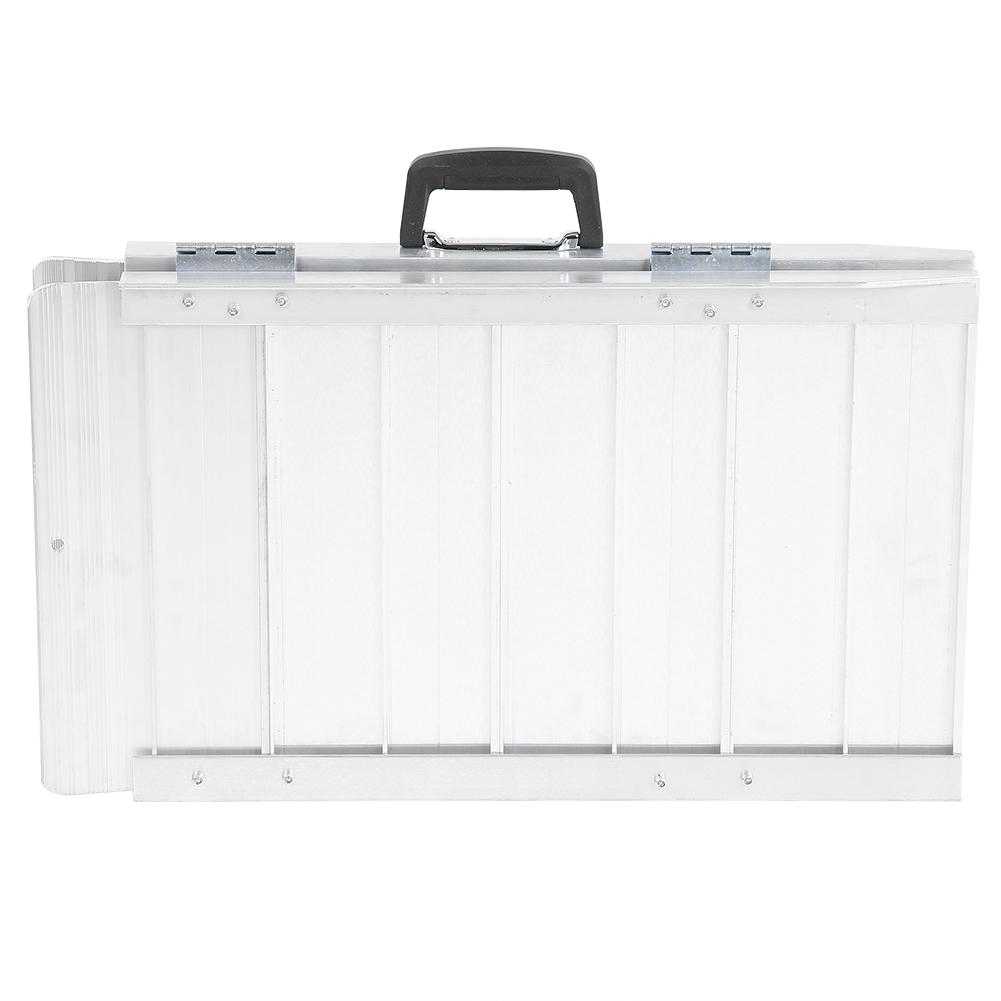 Folding Portable Wheelchair Ramp Aluminum Mobility Scooter Carrier Rack With Handle