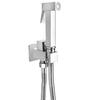 HONGDEC Modern Chrome Stainless Steel Handheld Bidet Spray Gun Wall-Mounted Sprayer Set for Hotel Bathroom Easy Installation