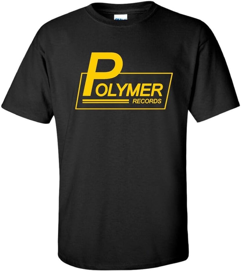 Polymer Records Spinal Tap Inspired Cult 80s Music Movie Film Mens Men T Shirt M чёрный