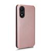 VIVO Y02S Carbon Fiber Multi-Card Euro-Asia Leather Flip Phone Case