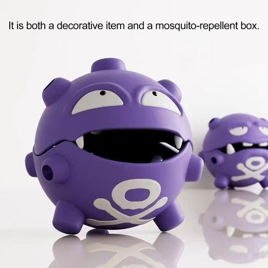 Game Inspired Mosquito Coil Box, Incense Coil Burner with Metal Ash Tray, Fireproof Mosquito Repellent Coil Holder for Home Office Outdoor