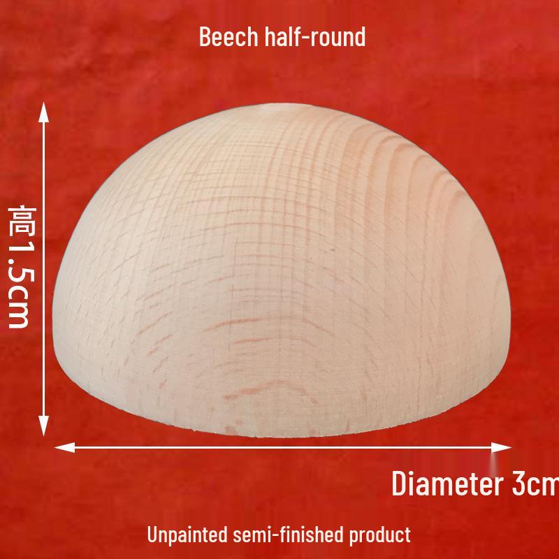 Solid Wood Round and Half Ball Beech Pine Bottle Stopper Decoration