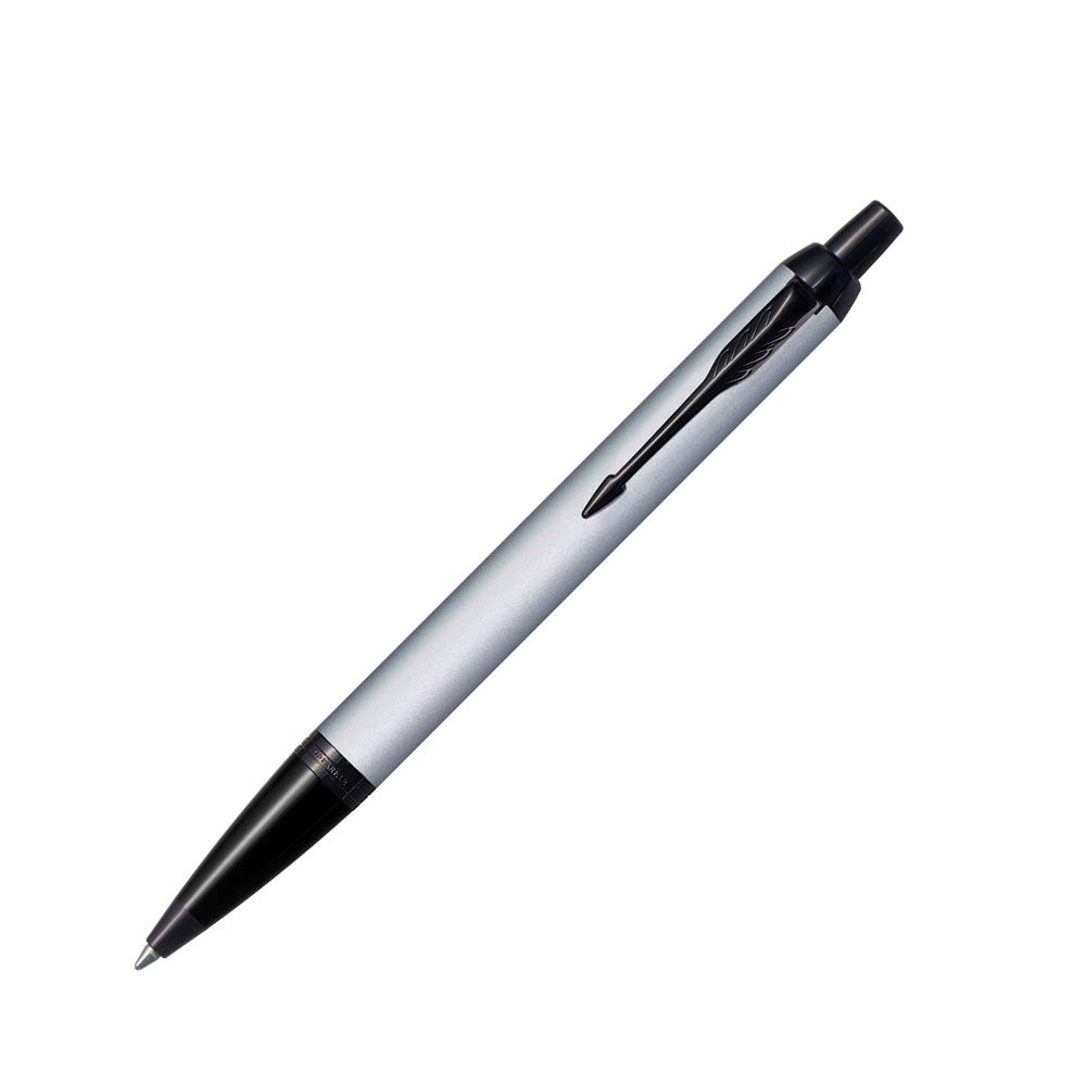 PARKER IM Matte Gray BT Ballpoint Medium with Pencil Gift Box Officially 2127895Z V1d Pen, Nib, Oil-Based, Case, Set, Imported,