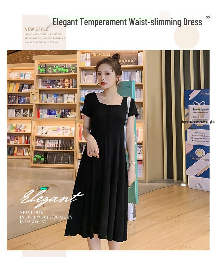 Real Shot Modal Solid Color Short Sleeve Maternity Dress