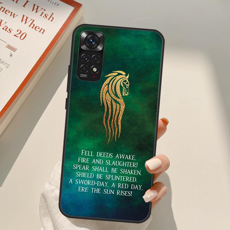 Rider of Rohan Case For Xiaomi Redmi Note 11 10 9 8 Pro Note 11S 10S 9S 8T K50 K40 9A 9C 10A 10C Cover